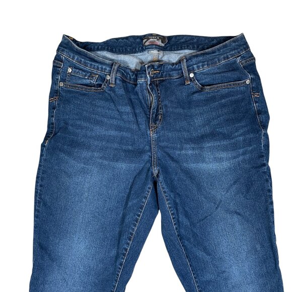 Torrid Women's Dark Boyfriend Straight Vintage Stretch Jeans 16T 34x32 - Picture 2 of 8